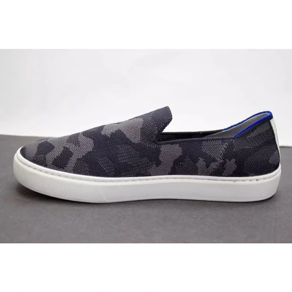 Rothy's Womens US 8.5 The Original Slip On Sneaker Grey Camo Camouflage Sneakers - Picture 5 of 12